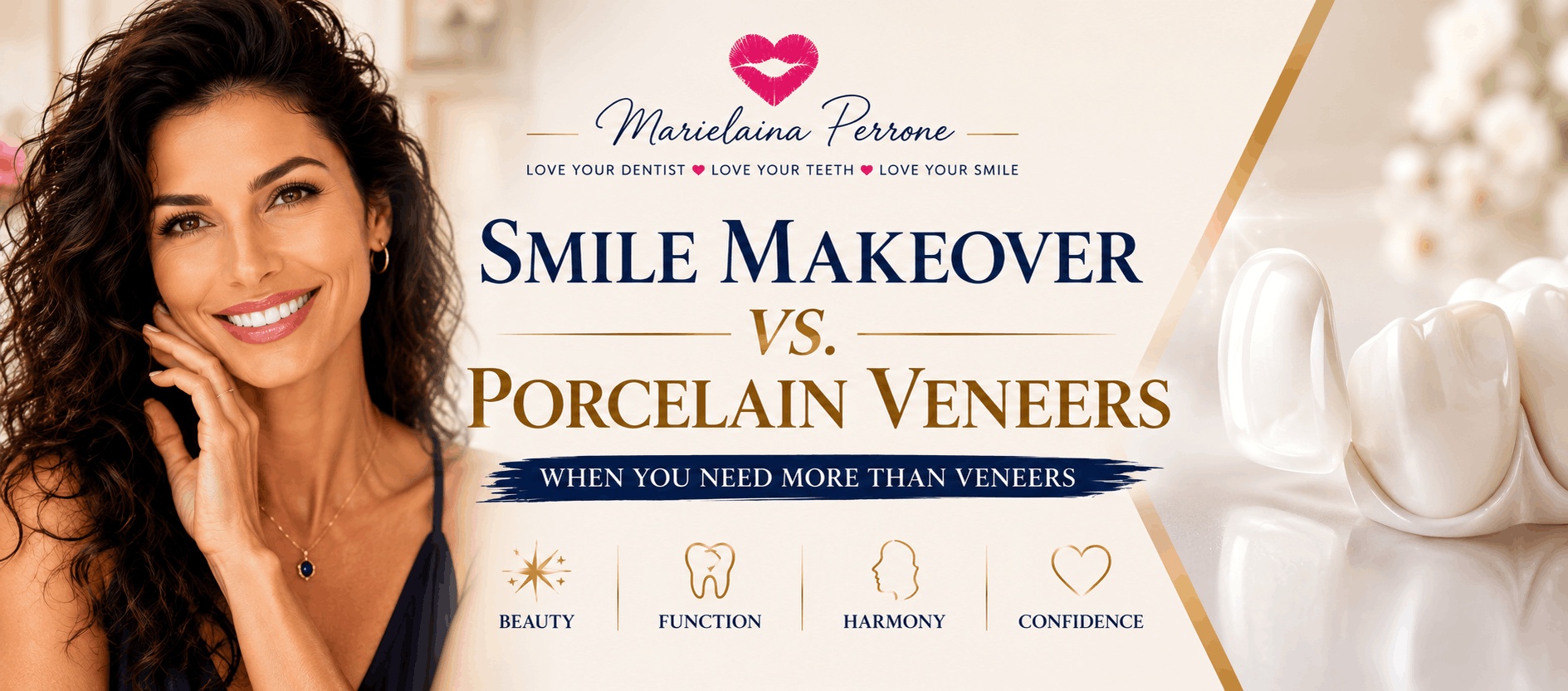 porcelain veneers vs smile makeover in henderson nv by marielaina perrone dds