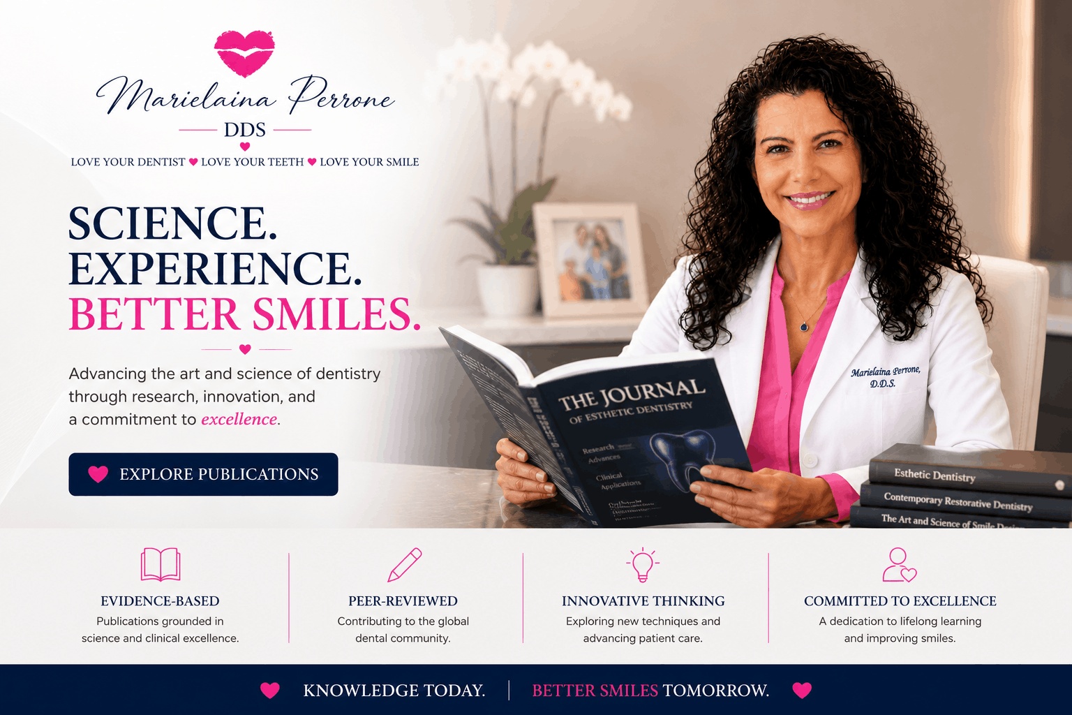 cosmetic dentist marielaina perrone dds scientific publications