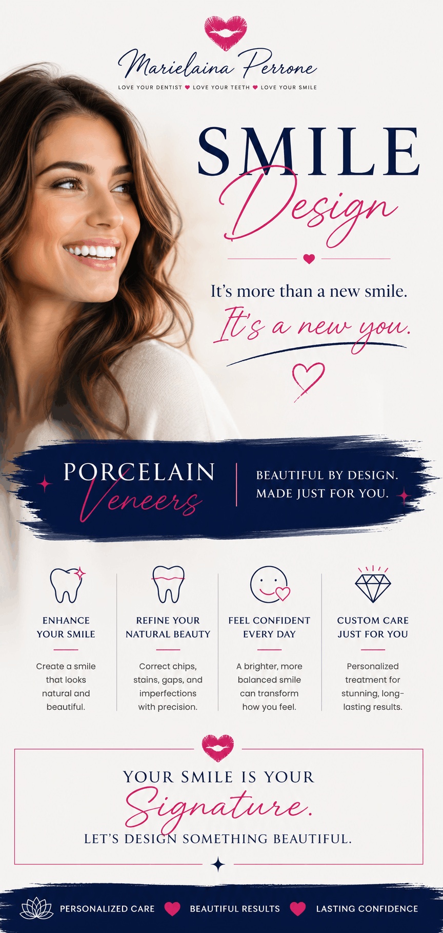 porcelain veneers smile design in henderson nv marielaina perrone dds