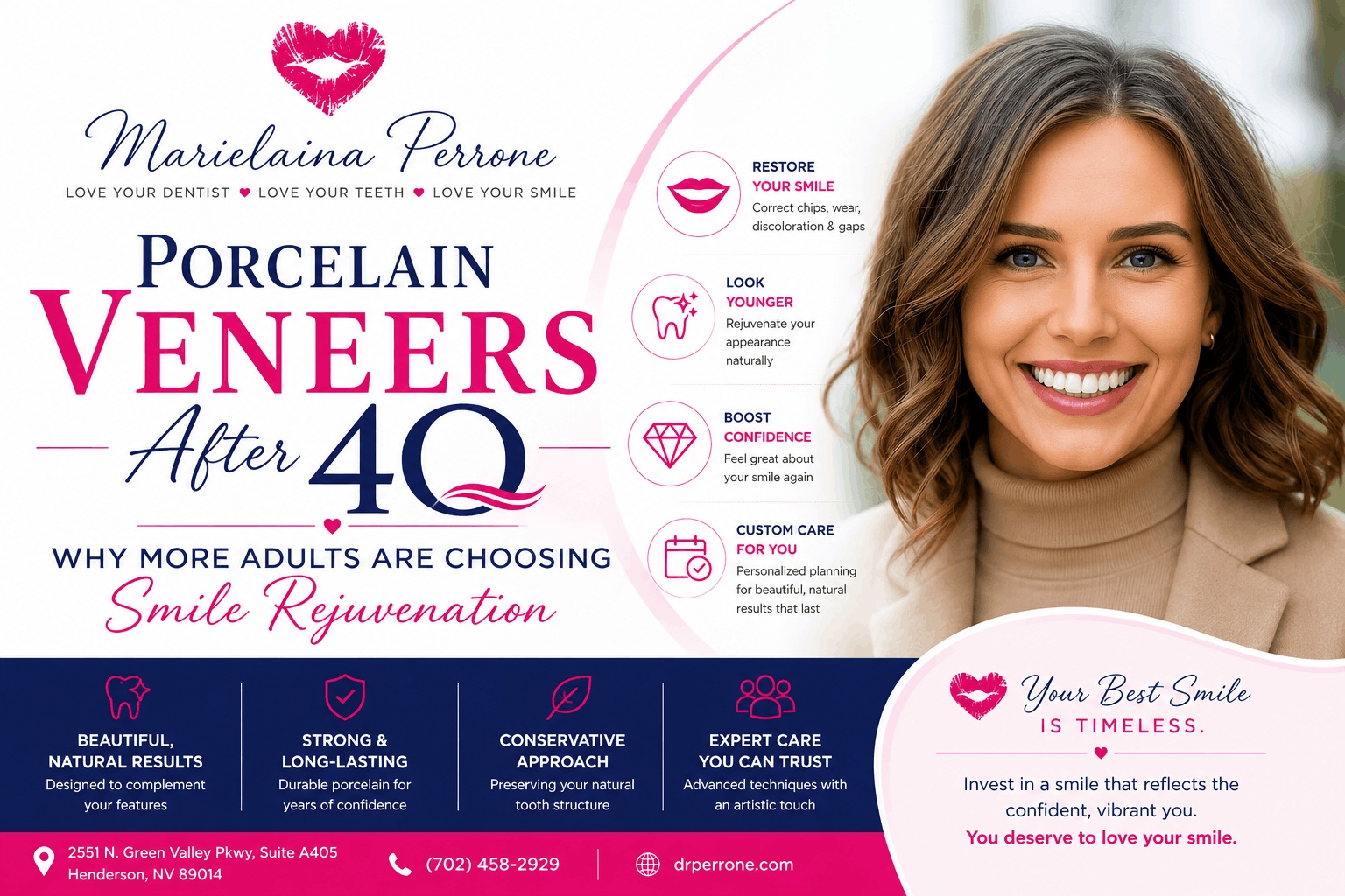 smile rejuvenation with veneers after 40 by marielaina perrone dds henderson nv