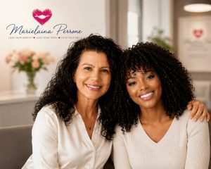patient with cosmetic dentist marielaina perrone dds in henderson nv